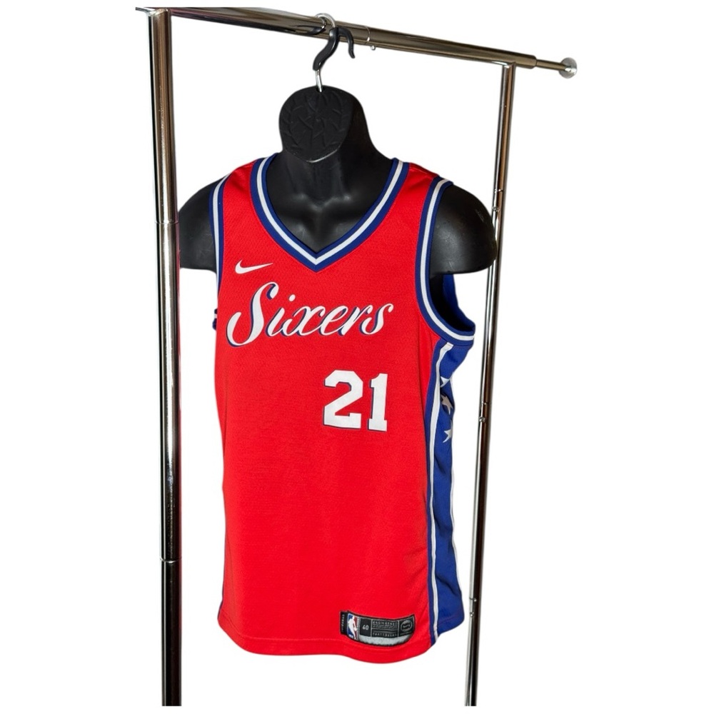 Joel Embiid Jersey Nike NBA Red Basketball - Picture 6 of 14